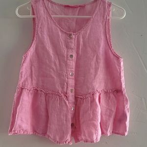 Pink Linen Top